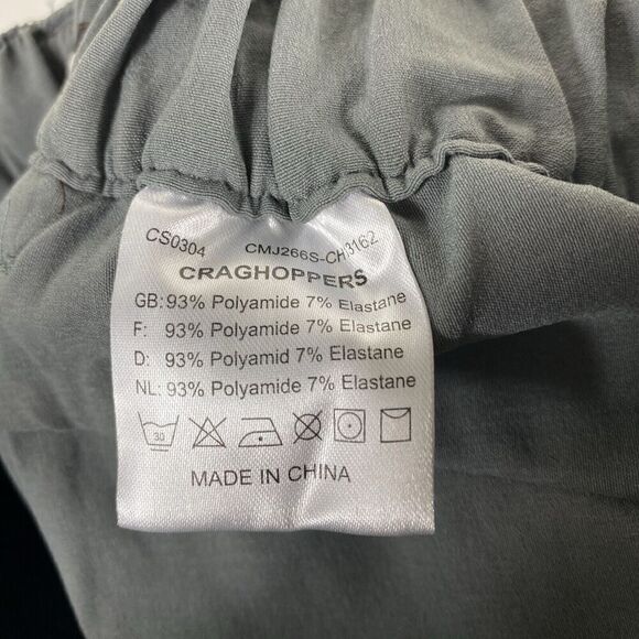 Craghoppers Size 36 Short Convertible Zip Off Pants Gray Walking Hiking Camping - Picture 5 of 6